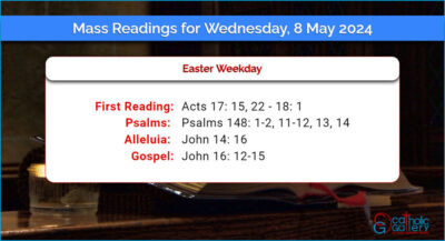 Daily Mass Readings for Wednesday, 8 May 2024