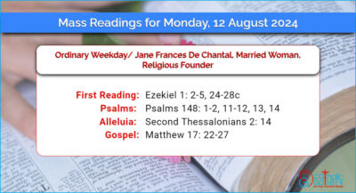 Daily Mass Readings for Monday, 12 August 2024