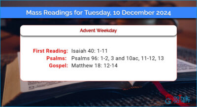 Daily Mass Readings for Tuesday, 10 December 2024