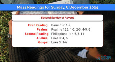 Daily Mass Readings for Sunday, 8 December 2024