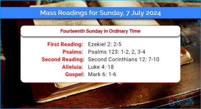 Daily Mass Readings for Sunday, 7 July 2024