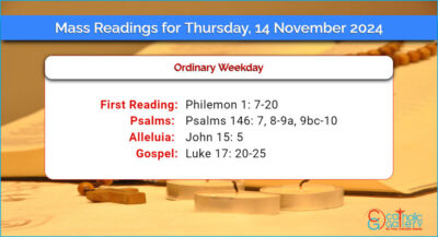 Daily Mass Readings for Thursday, 14 November 2024