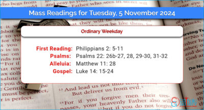 Daily Mass Readings for Tuesday, 5 November 2024