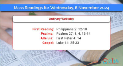 Daily Mass Readings for Wednesday, 6 November 2024