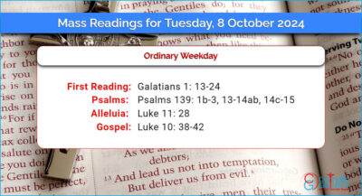 Daily Mass Readings for Tuesday, 8 October 2024
