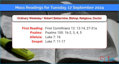 Daily Mass Readings for Tuesday, 17 September 2024