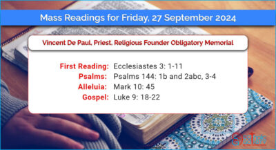 Daily Mass Readings for Friday, 27 September 2024