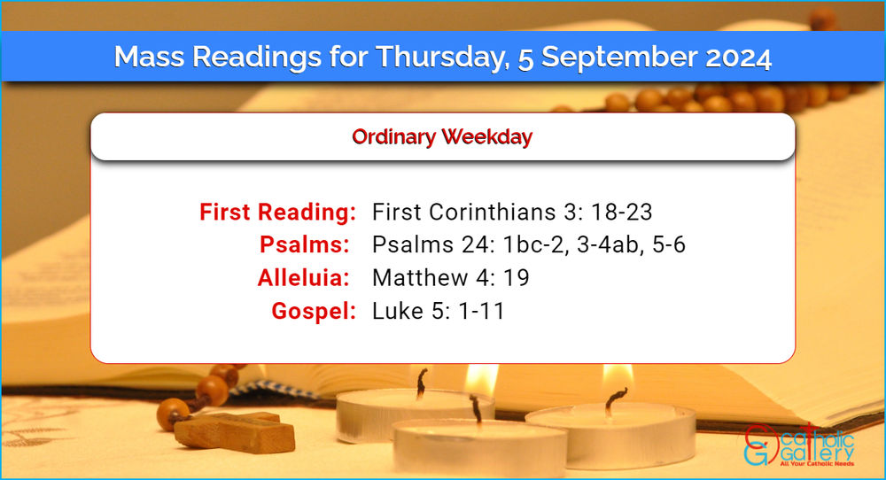 Daily Mass Readings for Thursday, 5 September 2024 Catholic Gallery
