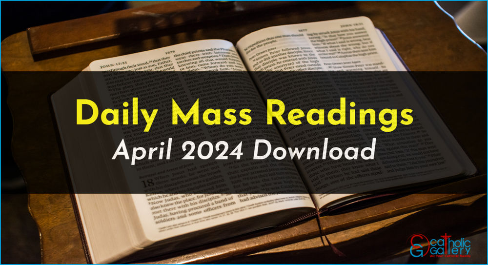 Download Mass Readings April 2024 Catholic Gallery