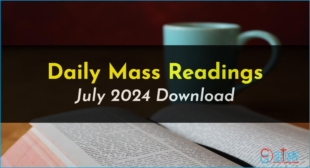 Download Mass Readings July 2024 Catholic Gallery