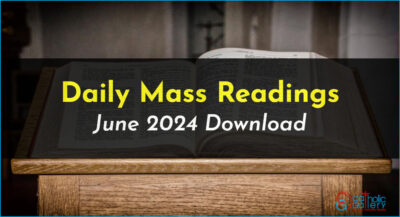 Download Mass Readings – June 2024