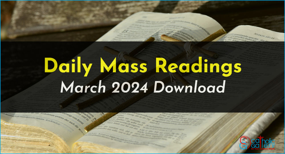 Download Mass Readings March 2024 Catholic Gallery