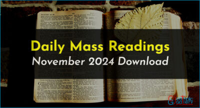 Download Mass Readings – November 2024