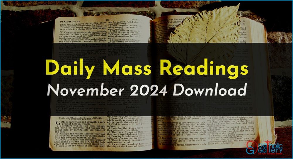 Download Mass Readings November 2024 Catholic Gallery