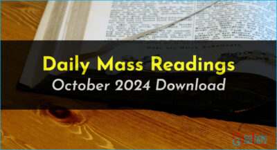 Download Mass Readings – October 2024