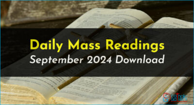 Download Mass Readings – September 2024