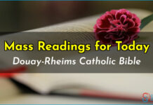 Catholic Mass Readings – Today – Douay Rheims Bible