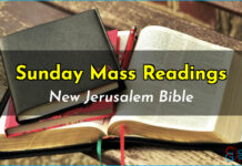 Catholic Mass Readings – Sunday – New Jerusalem Bible