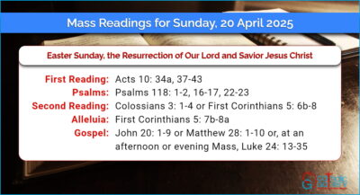 Daily Mass Readings for Sunday, 20 April 2025