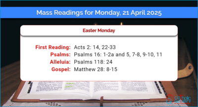 Daily Mass Readings for Monday, 21 April 2025
