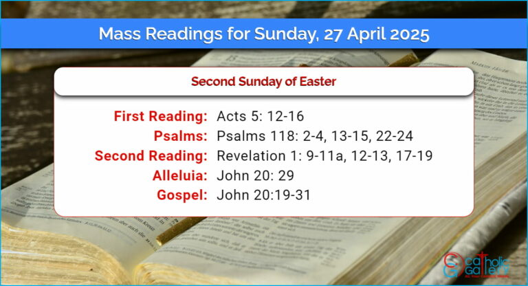 Daily Mass Readings for Sunday, 27 April 2025