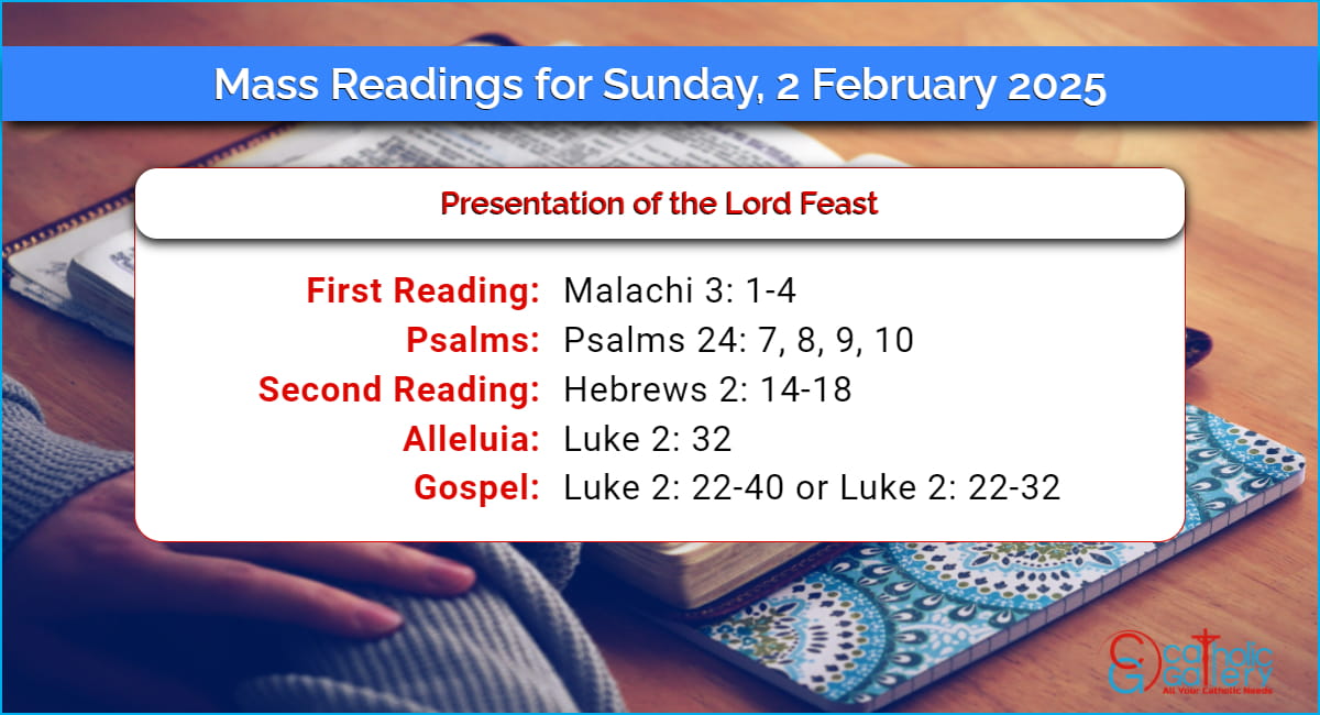 Daily Mass Readings For Sunday 2 February 2025 Catholic Gallery