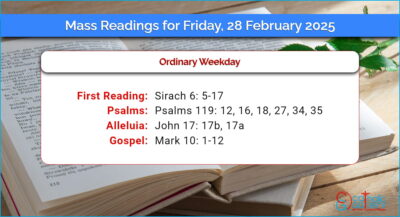 Daily Mass Readings for Friday, 28 February 2025