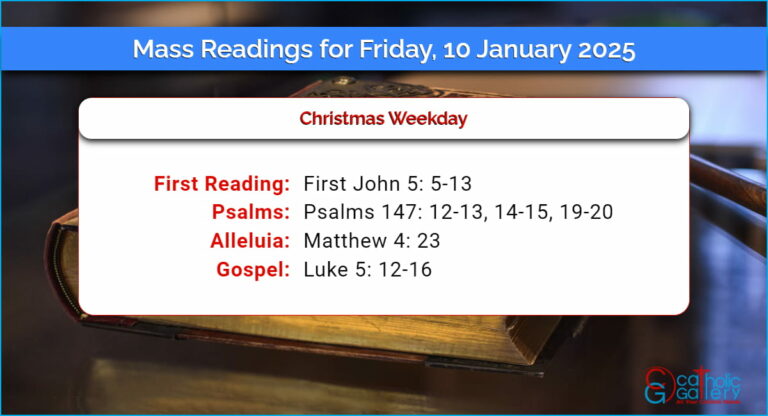 Daily Mass Readings for Friday, 10 January 2025