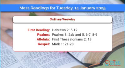 Daily Mass Readings for Tuesday, 14 January 2025