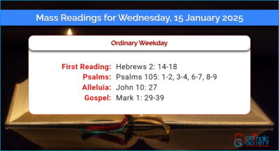 Daily Mass Readings for Wednesday, 15 January 2025