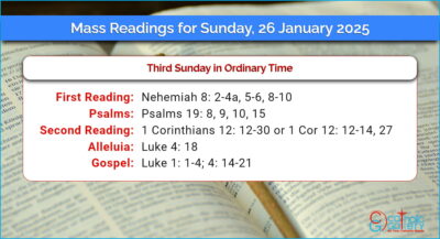 Daily Mass Readings for Sunday, 26 January 2025