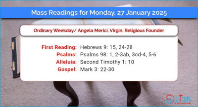 Daily Mass Readings for Monday, 27 January 2025