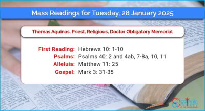 Daily Mass Readings for Tuesday, 28 January 2025