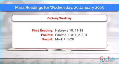 Daily Mass Readings for Wednesday, 29 January 2025