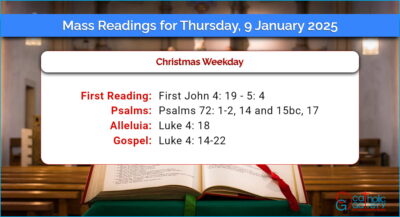 Daily Mass Readings for Thursday, 9 January 2025