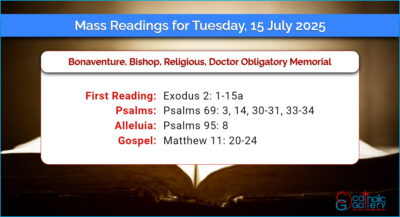 Daily Mass Readings for Tuesday, 15 July 2025