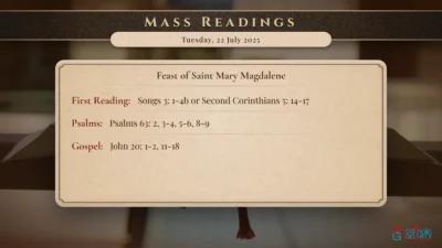 Daily Mass Readings – Tuesday, 22 July 2025