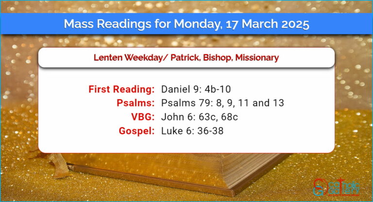 Daily Mass Readings for Monday, 17 March 2025