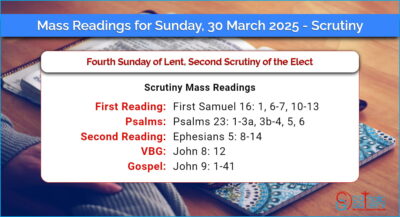 Daily Mass Readings for Sunday, 30 March 2025 – Scrutiny