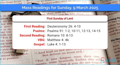 Daily Mass Readings for Sunday, 9 March 2025