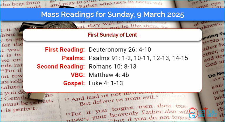 Daily Mass Readings for Sunday, 9 March 2025