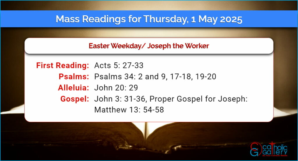 Mass Readings For Thursday May 16 2024 Mass Allis Bendite