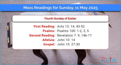 Daily Mass Readings for Sunday, 11 May 2025
