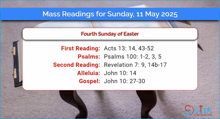 Daily Mass Readings for Sunday, 11 May 2025