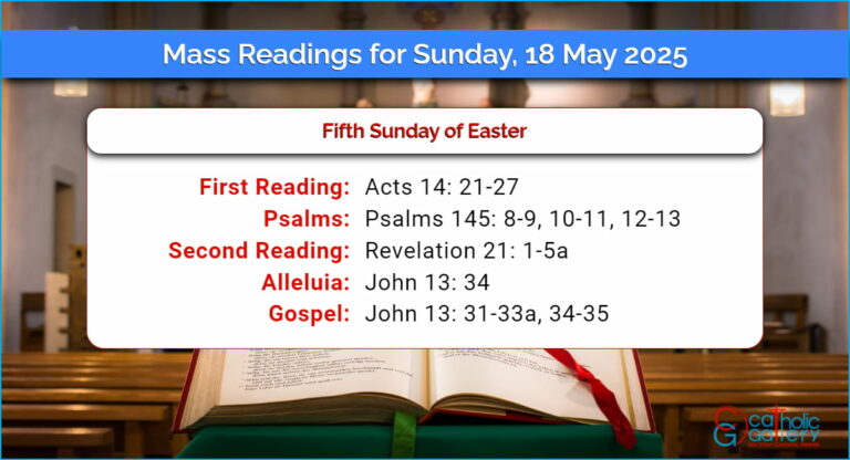 Daily Mass Readings for Sunday, 18 May 2025