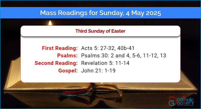 Daily Mass Readings for Sunday, 4 May 2025