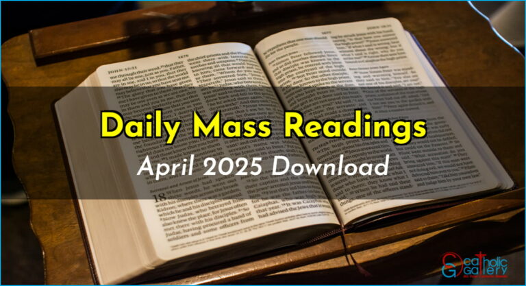Download Mass Readings – April 2025