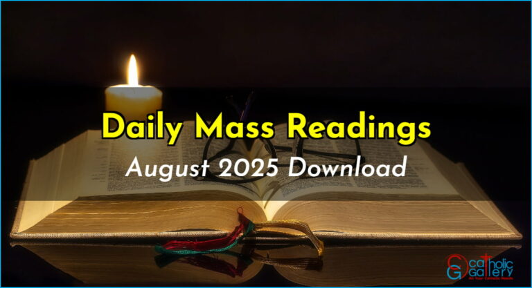 Download Mass Readings – August 2025