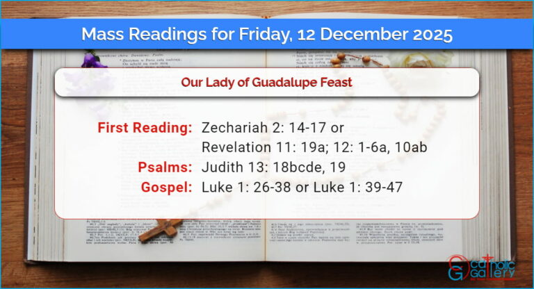 Daily Mass Readings for Friday, 12 December 2025