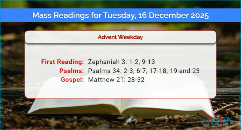 Daily Mass Readings for Tuesday, 16 December 2025